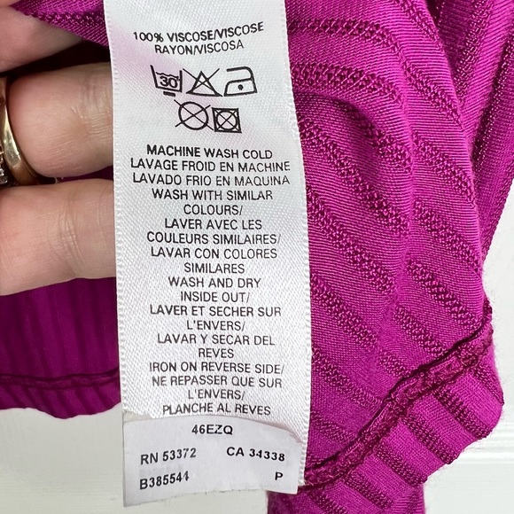 French Connection Deep V-Neck Ruffle Shoulders Babydoll Tank Top Women’s Sz M - Picture 7 of 8